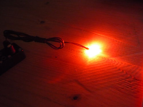 Flacker LED 3 mm rot